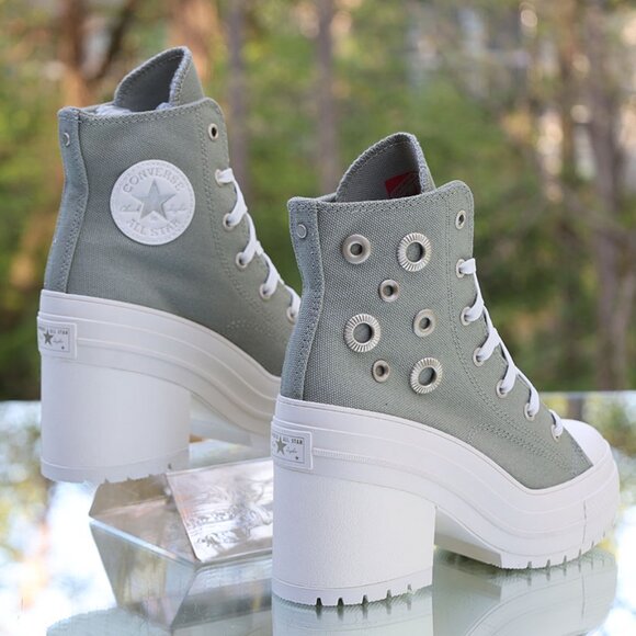 Converse Chuck 70 De Luxe Heel Platform Hi Metal Rings - Picture 11 of 15